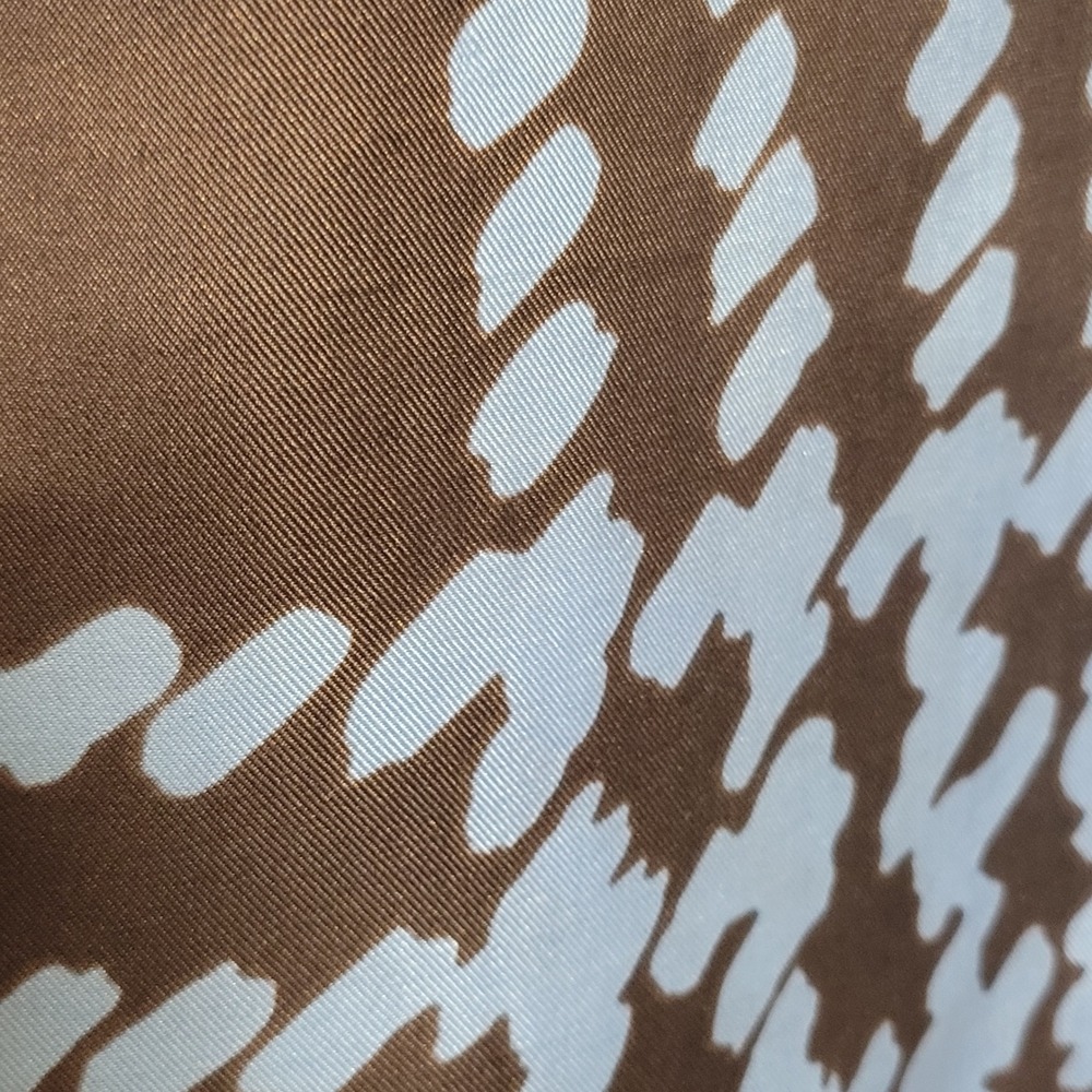 Vintage 1970s Echo Silk Scarf Abstract Houndstooth Plaid Long Mod Quiet Luxury - Picture 4 of 9